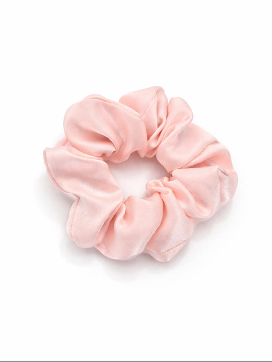 Šilkinė plaukų gumelė - šviesiai rožinė