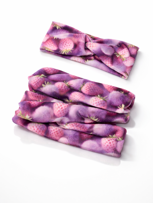 Veliūrinis galvajuostės ir movos komplektas